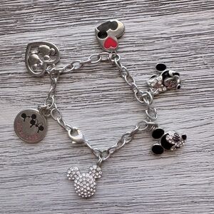 Disney Mickey’s 90th Birthday Silver Charm Bracelet